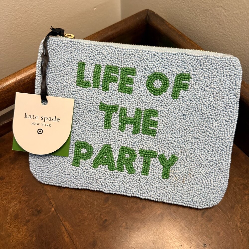 NWT Kate Spade x Target life of the party beaded clutch